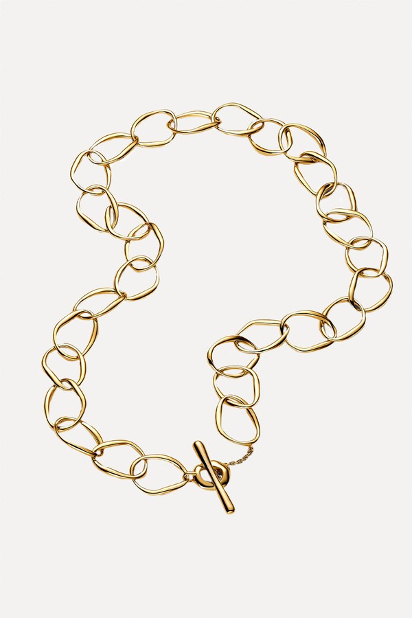Organically Shaped Link Necklace