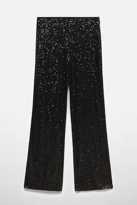 Sequined Suit Trousers