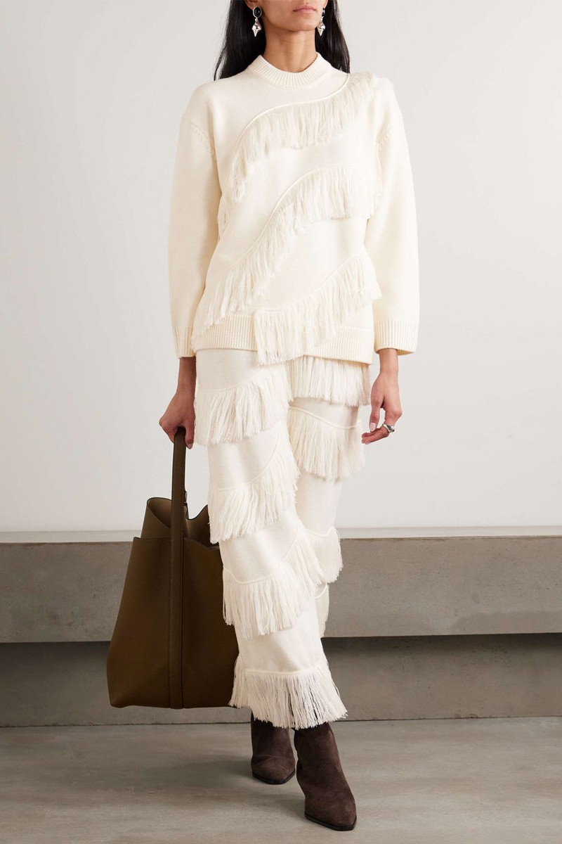 Ina Fringed Wool Sweater from Ulla Johnson