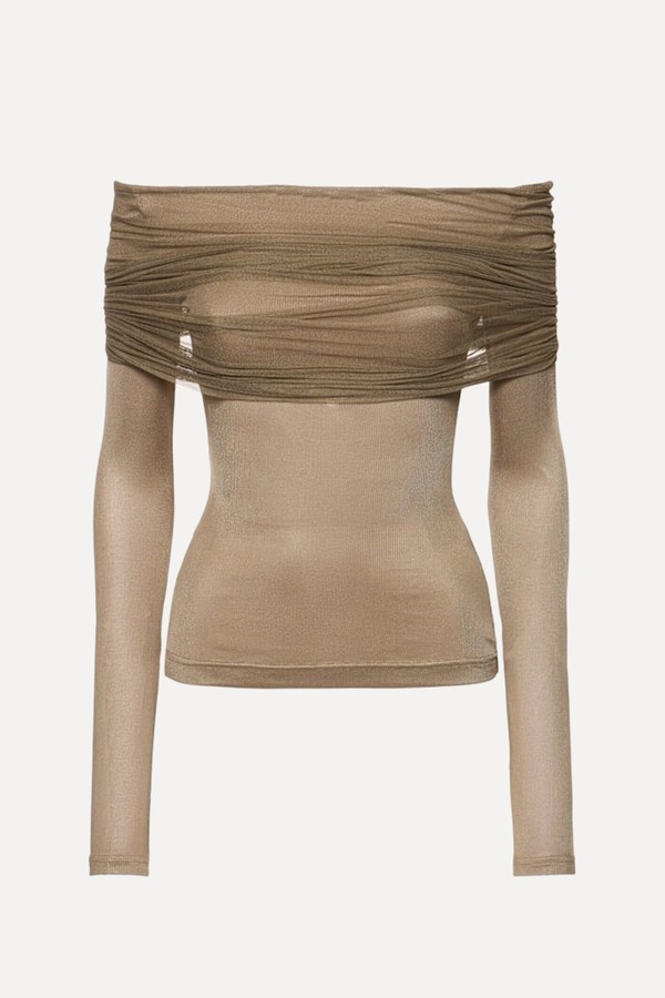 Sonora Sheer Tulle Rib Top from Christopher Esber