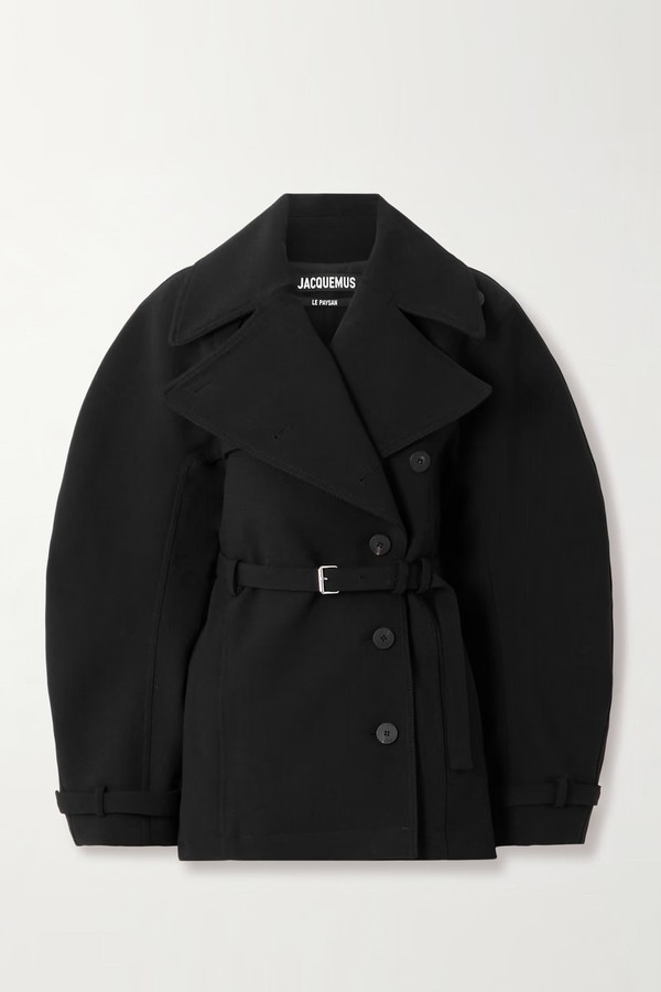 Belted Woven Coat from Jacquemus