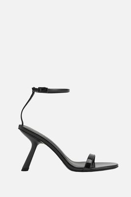 Patent Slant-Heel Ankle-Strap Sandals from Charles & Keith