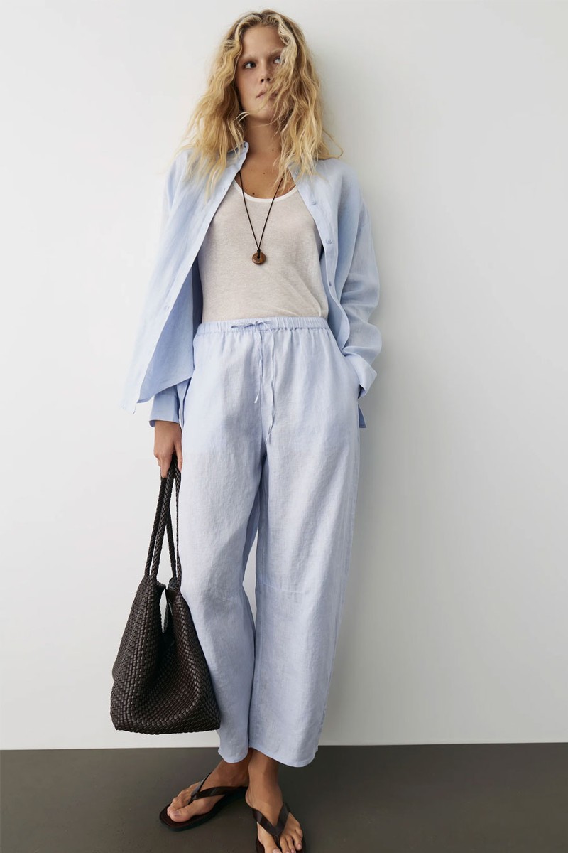 Linen Baggy Trousers from Limé