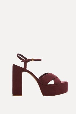 Platform Sandals With Crossed Straps from Mango