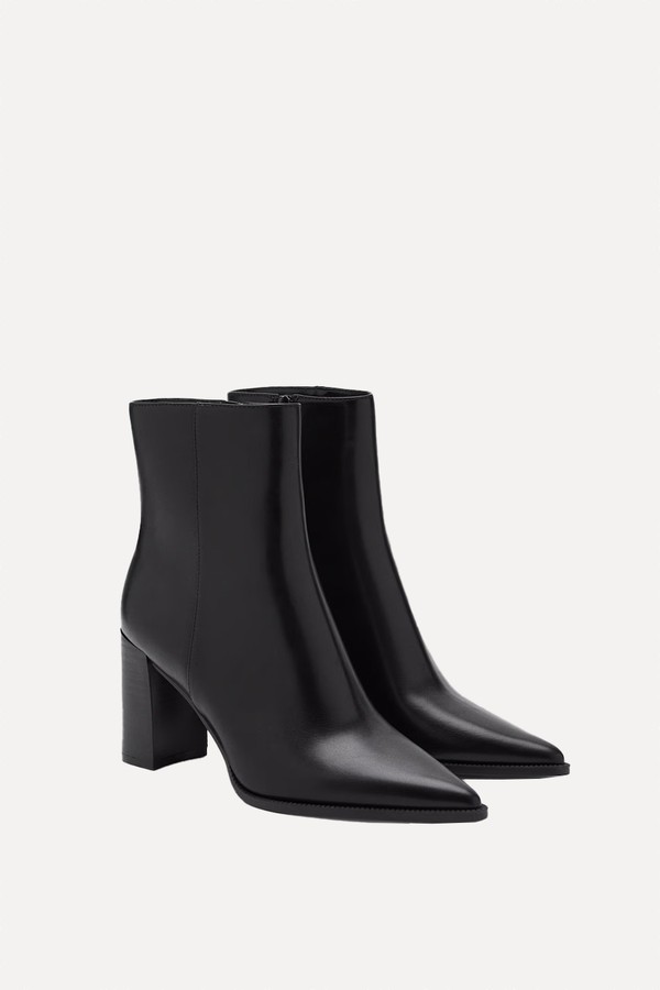 Ankle Boots With Block Heel from Mango