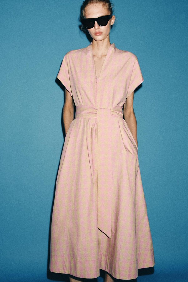 Check Poplin Dress from Zara