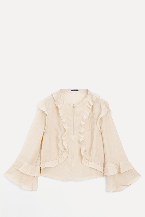 Flowing Shirt With Ruffles