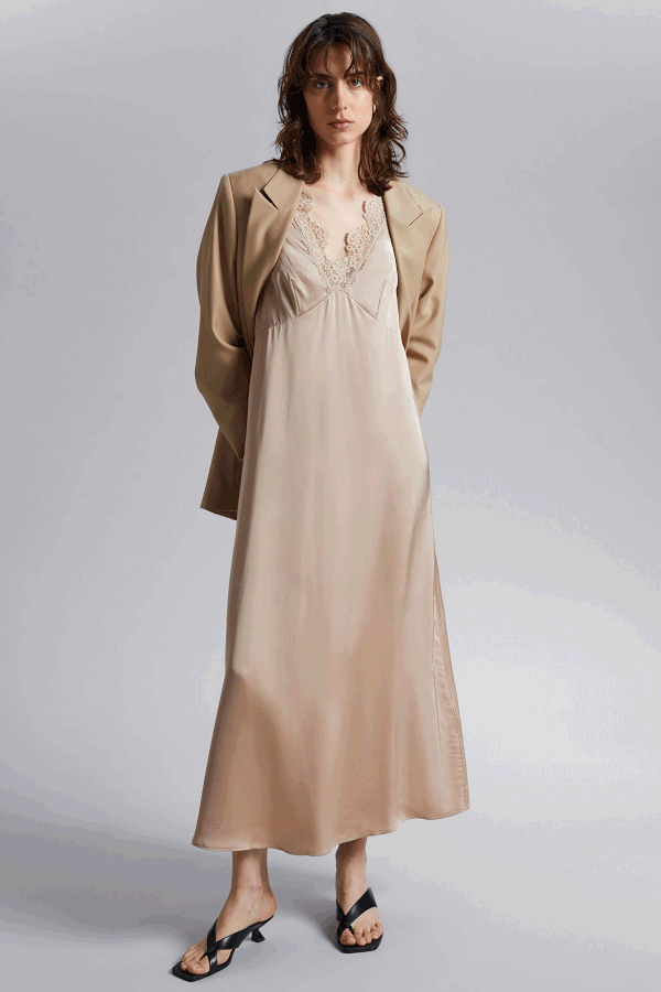 Lace-Trimmed Slip Dress from & Other Stories