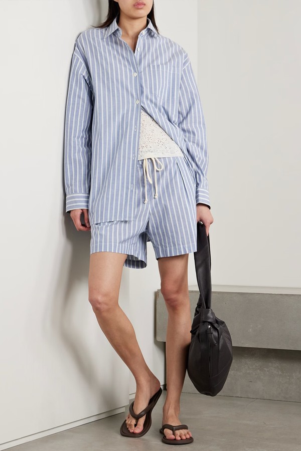Oversized Striped Organic Cotton Shirt from Maria McManus