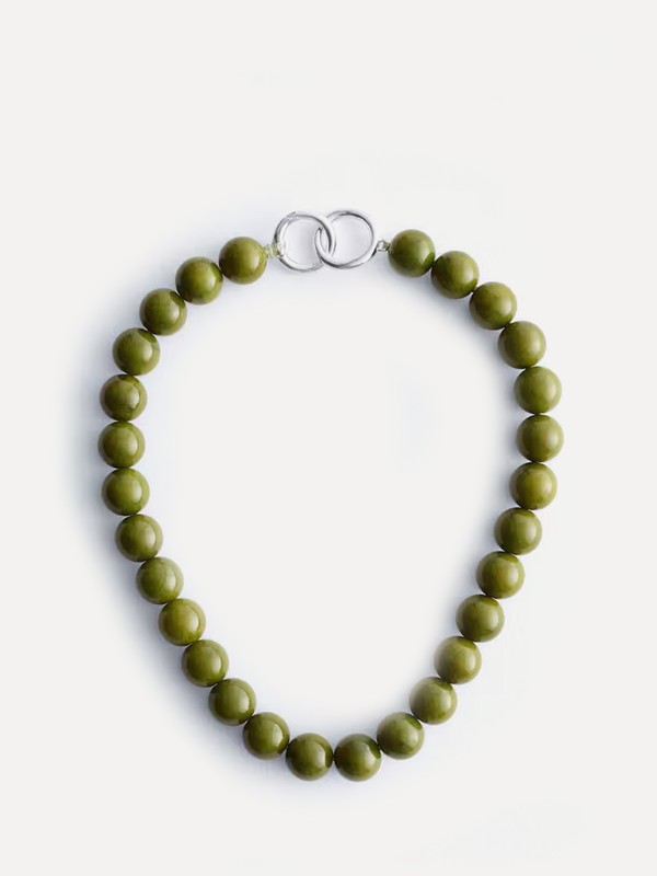 Short Stone Bead Necklace