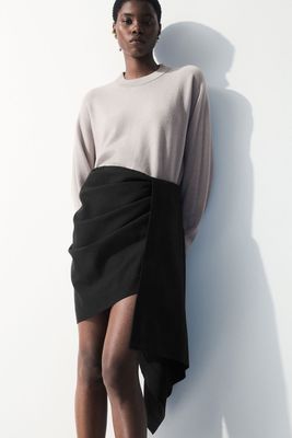 The Asymmetric Draped Mini Skirt from COS