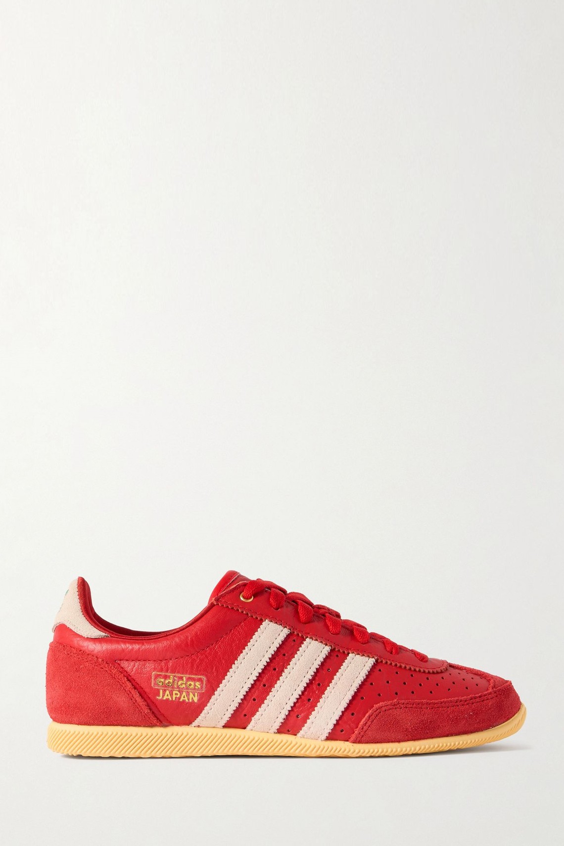 Country Japan Nubuck-Trimmed Leather Sneakers from Adidas Originals