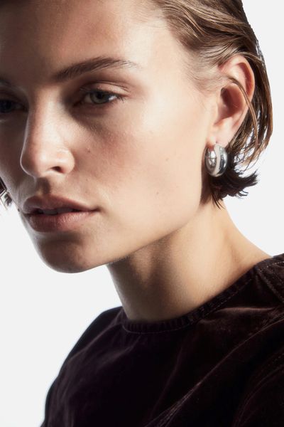 Small Chunky Hoop Earrings from COS