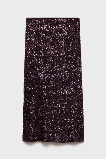 Sequin Midi Skirt