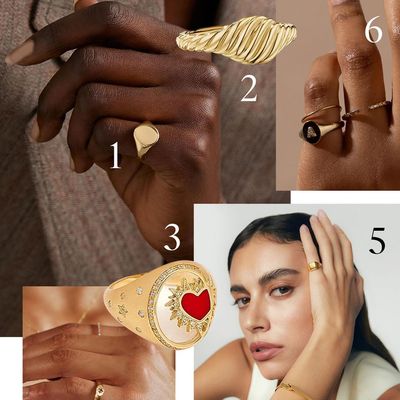 Forget the stuffy, traditional connotations – signet rings are the go-to accessory for the style s