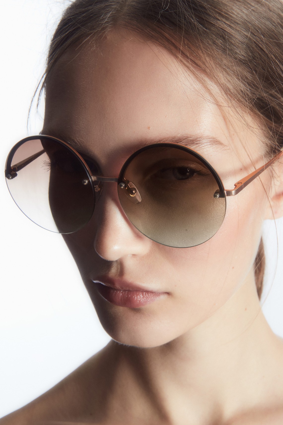 The Round Half-Rim Sunglasses