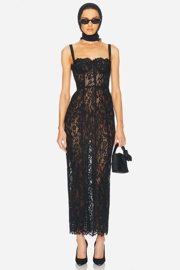 The Lace Column Dress