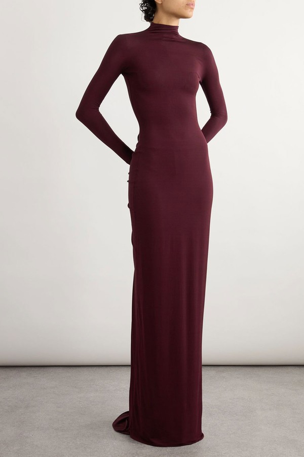 Jersey Mock-Neck Gown from Alaïa