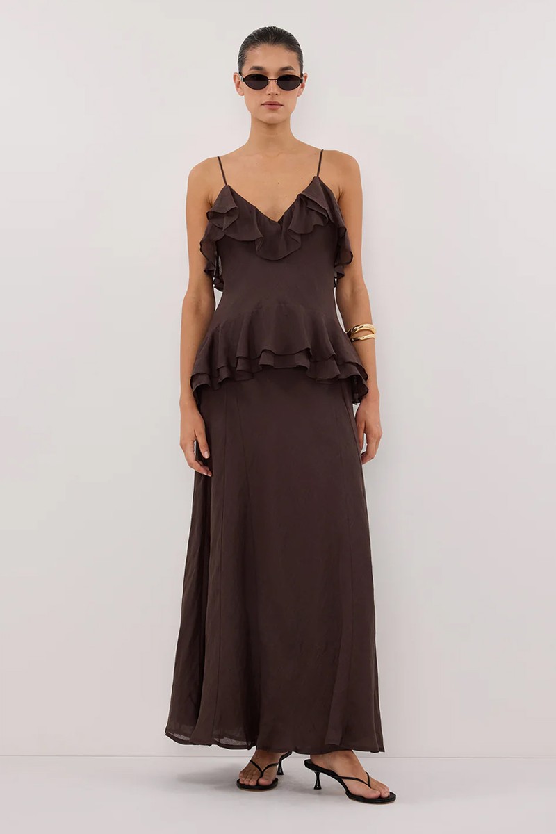 Sara Ramie Maxi Dress from Dissh