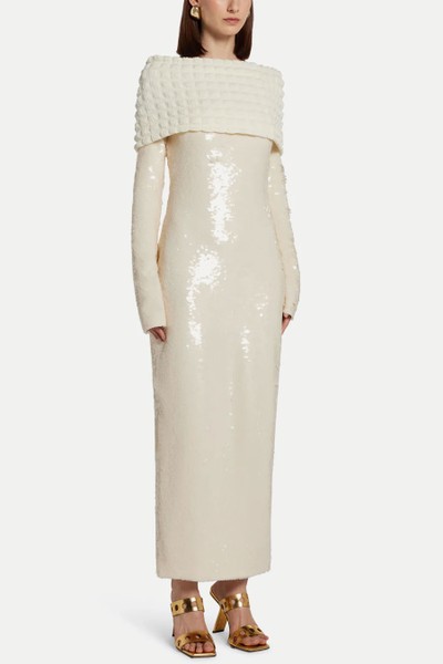 Off Shoulder Sequin Evening Dress from Dima Ayad