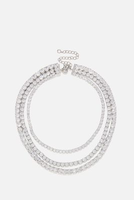 Layered Statement Necklace from CZ By Kenneth Jay Lane