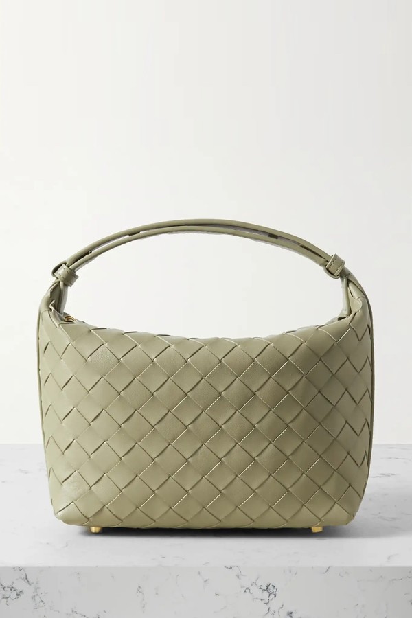 Mini Wallace Intrecciato Leather Shoulder Bag from Bottega Veneta