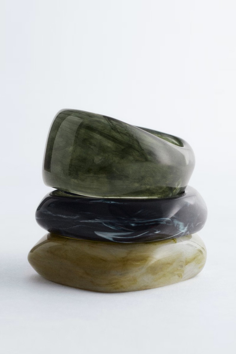 Marbled Bangle Set