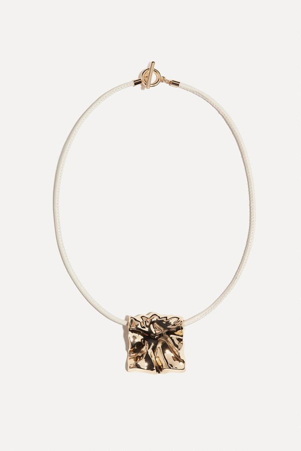 Coated Pendant Necklace