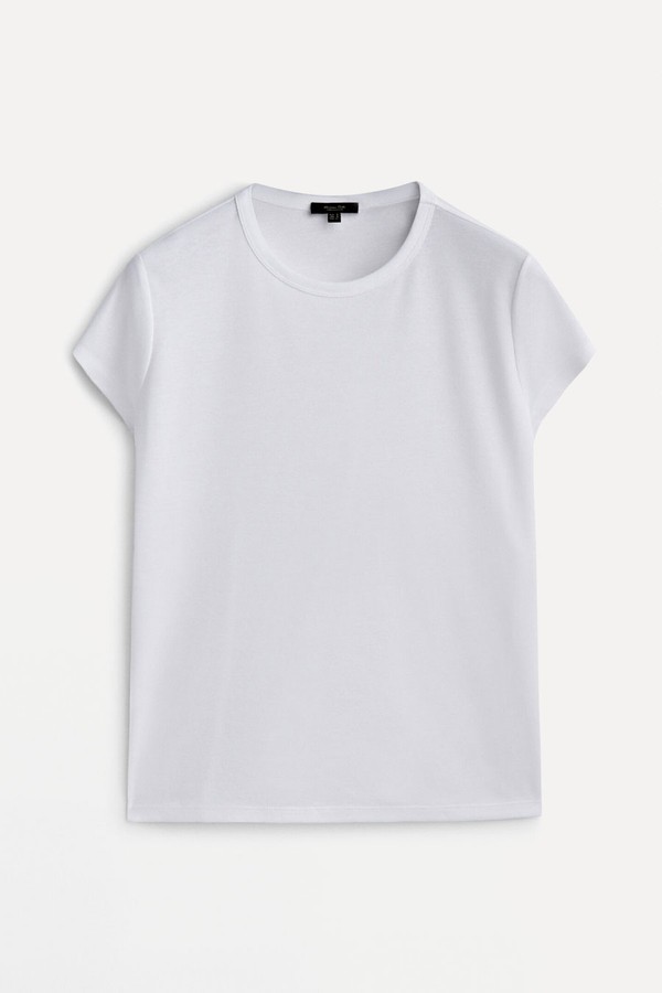 100% Mercerised Cotton T-Shirt from Massimo Dutti