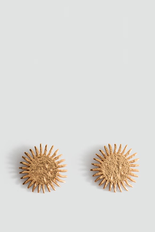 Sun Design Earrings from Mango