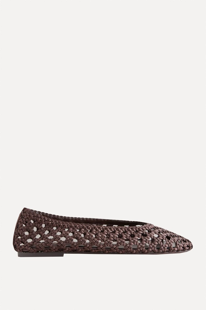 Satin Weave Ballet Flats from NEXT
