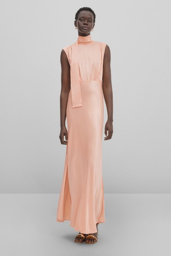 Maxi Satin Dress from Massimo Dutti