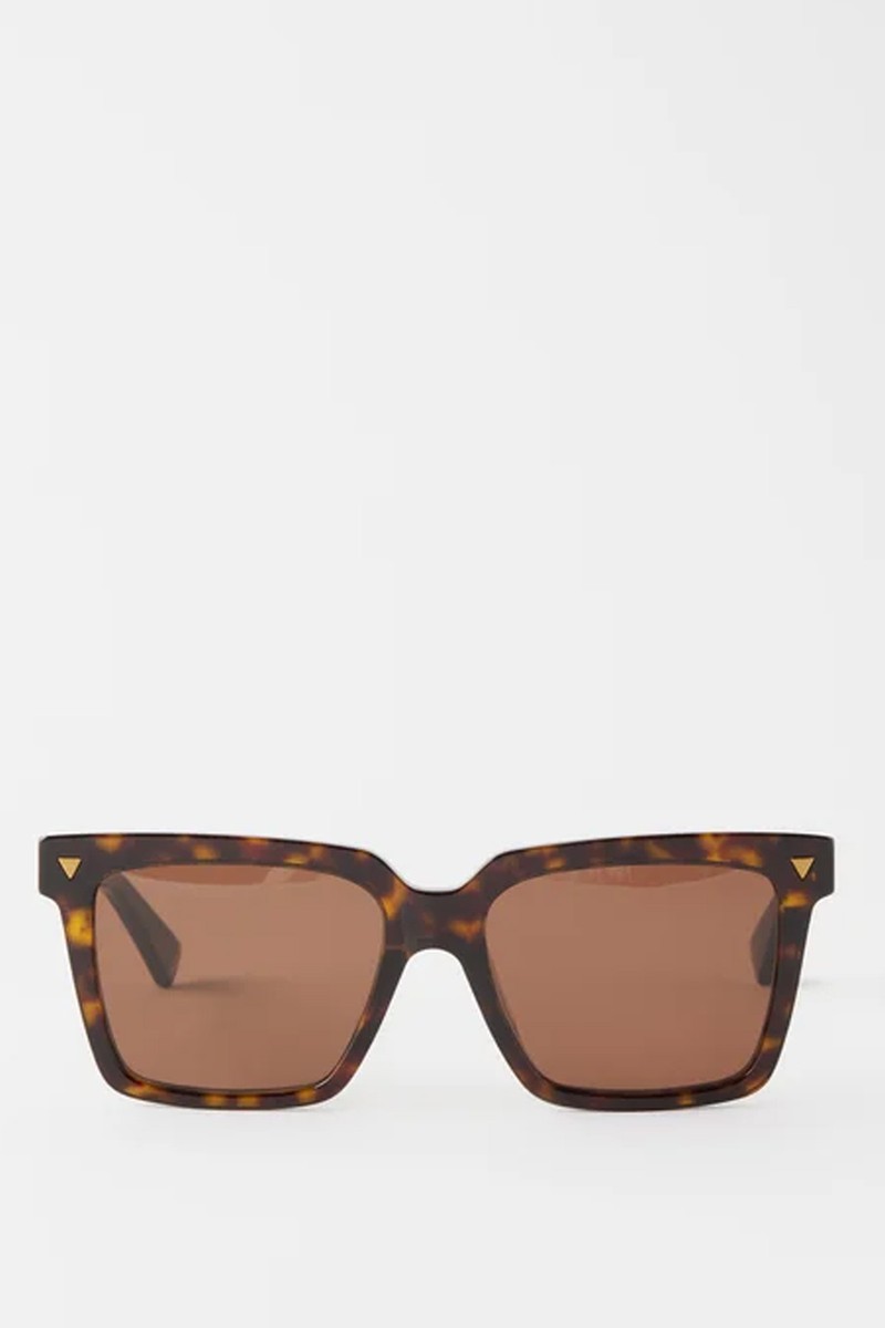Square Tortoiseshell-Acetate Sunglasses from Bottega Veneta Eyewear