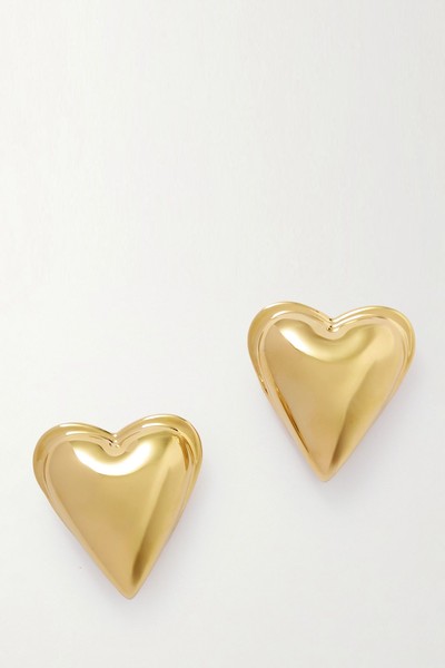 Bombe Gold-Tone Earrings from Alaïa