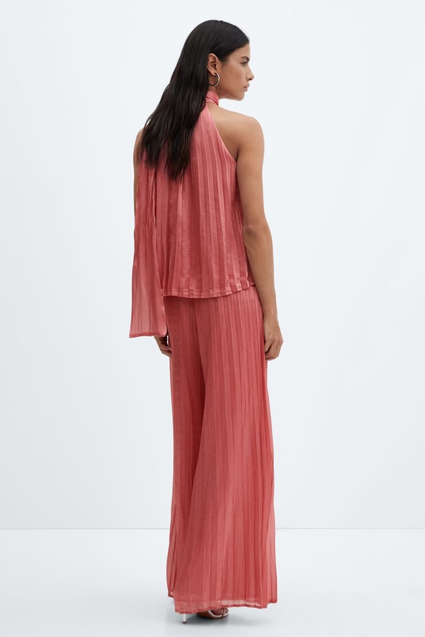 Pleated Wideleg Trousers