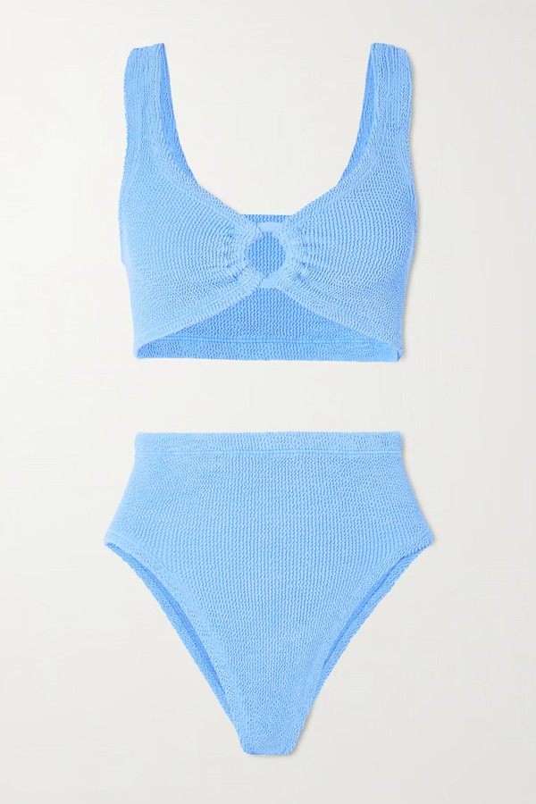 Nadine Seersucker Bikini from Hunza G