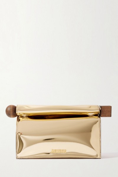 La Pochette Mirrored-Leather Clutch from Jacquemus