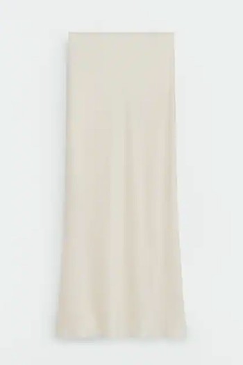 Extra-Long Satin Skirt from Mango