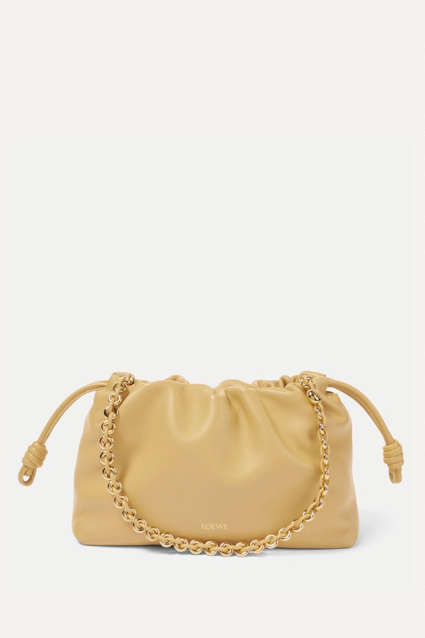 Flamenco Medium Leather Clutch from Loewe