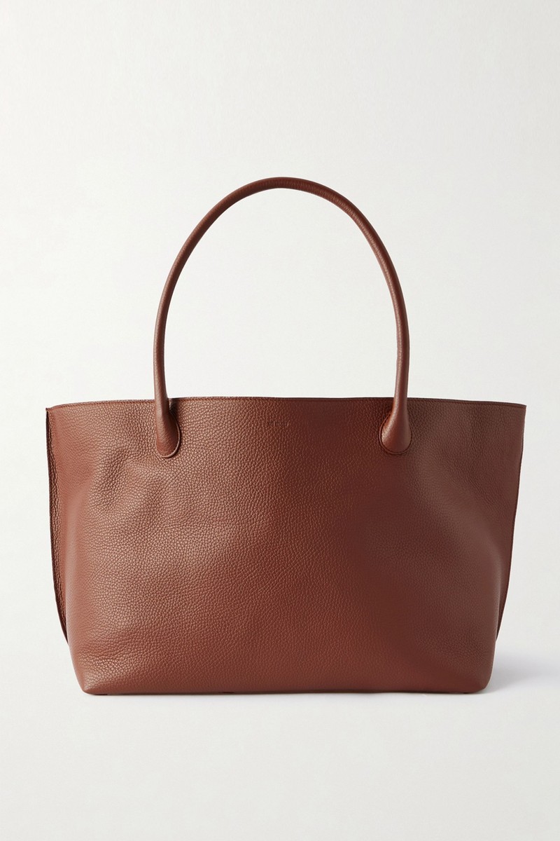 The Eva Weekend Textured-Leather Tote from LIÉ STUDIO