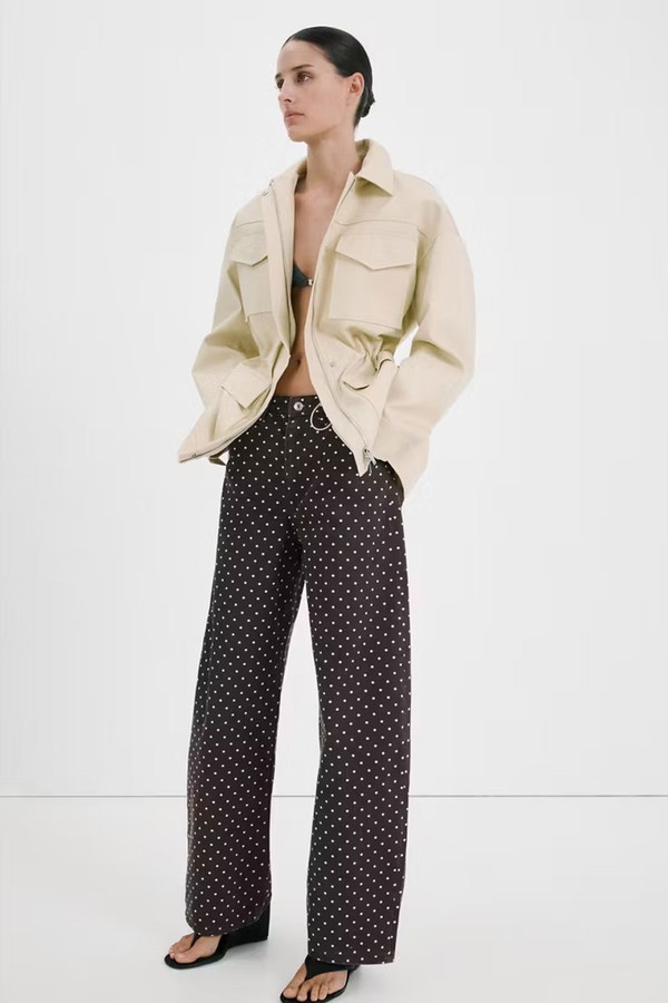 Polka Dot Balloon Jeans from Mango