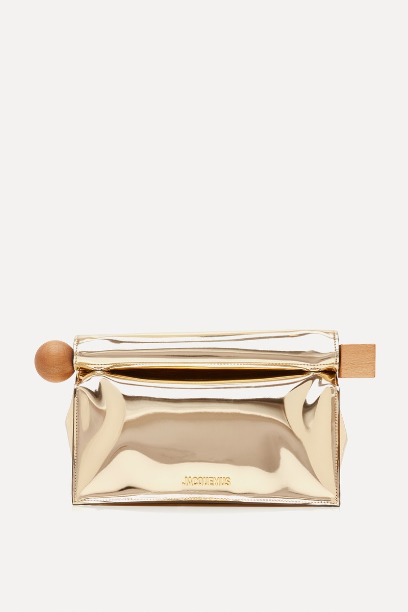 Rond Carré Faux Leather Clutch from Jacquemus