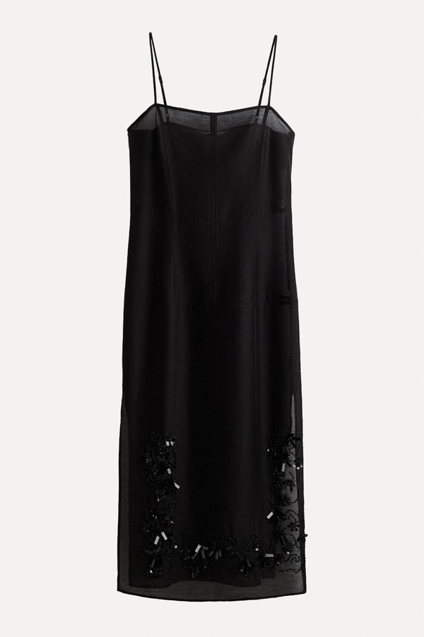 Sheer Embellished Dress