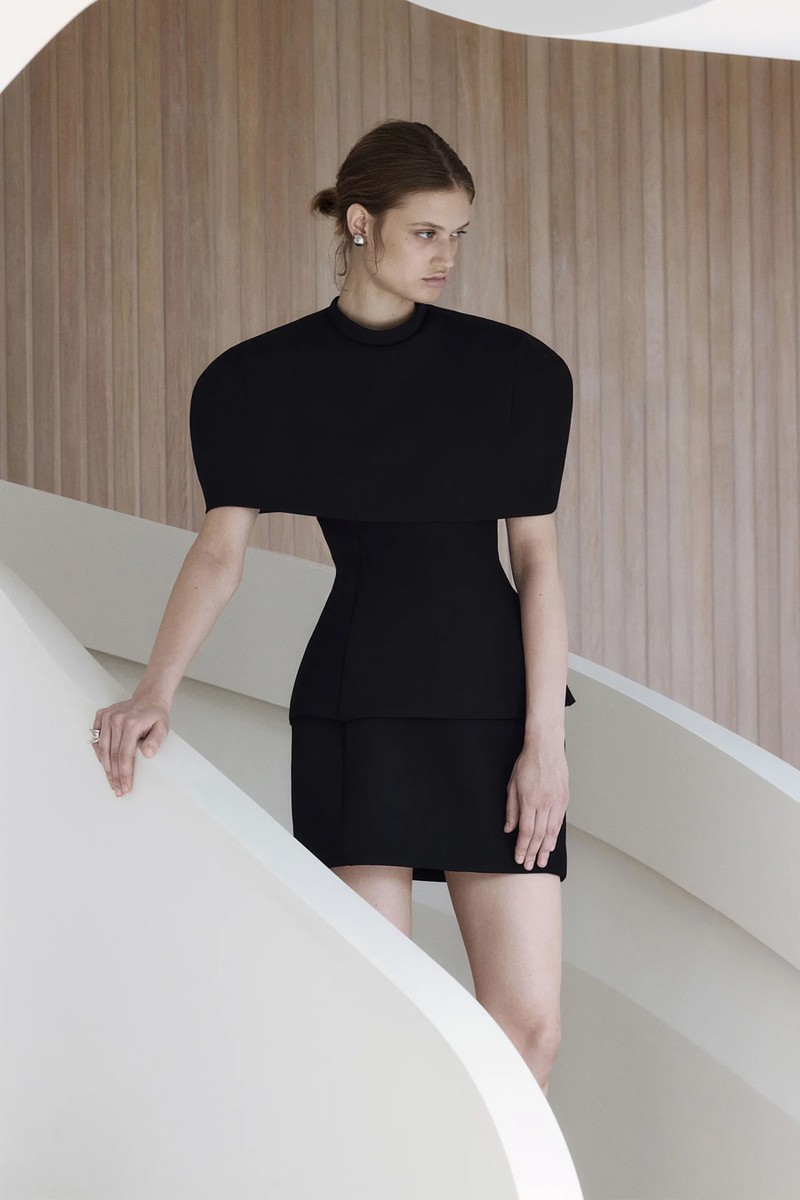 Cape-Detail Corset-Style Top from Limé