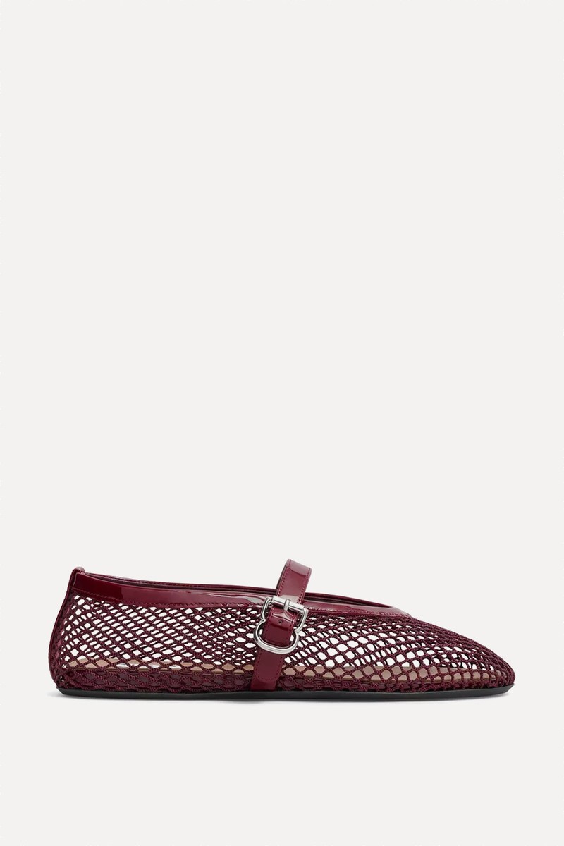Fishnet Ballet Flats from Alaïa