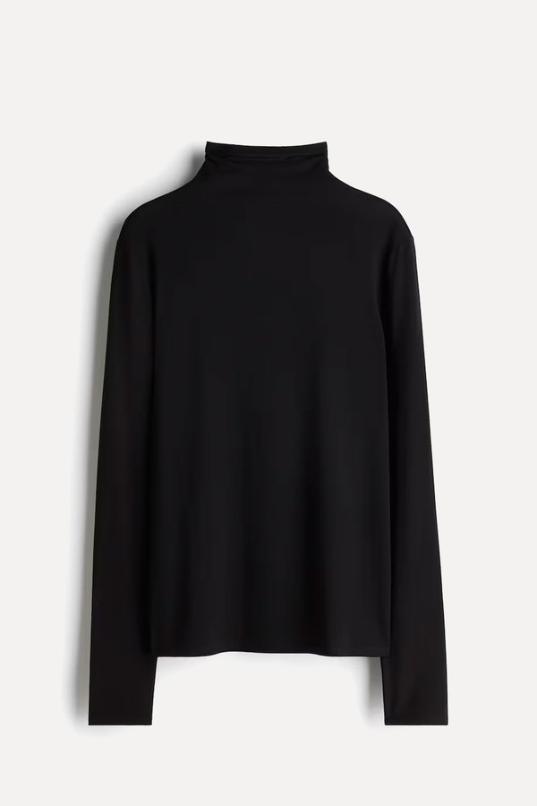 Lyocell Turtleneck Top from H&M