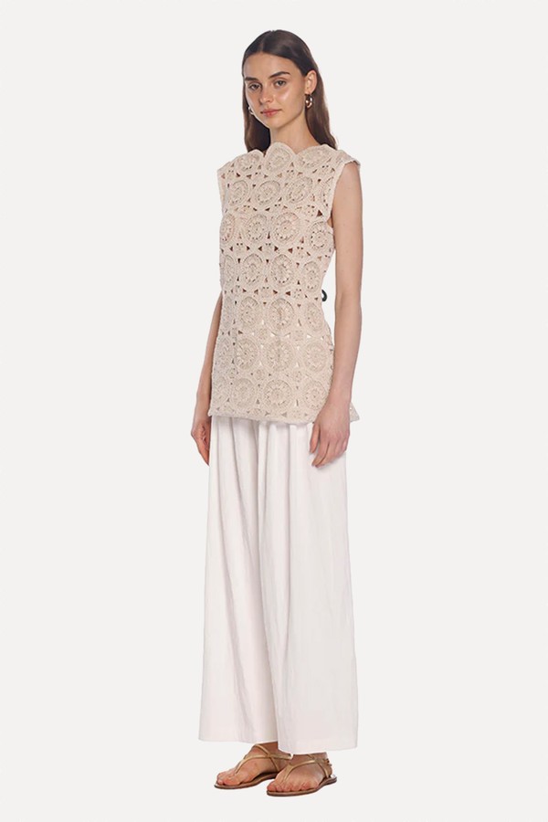 Metallic Crochet Tunic from Bambah