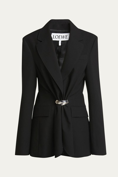 Belted Ruched Blazer  from Loewe