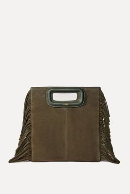 Suede Bag With Fringing from Maje
