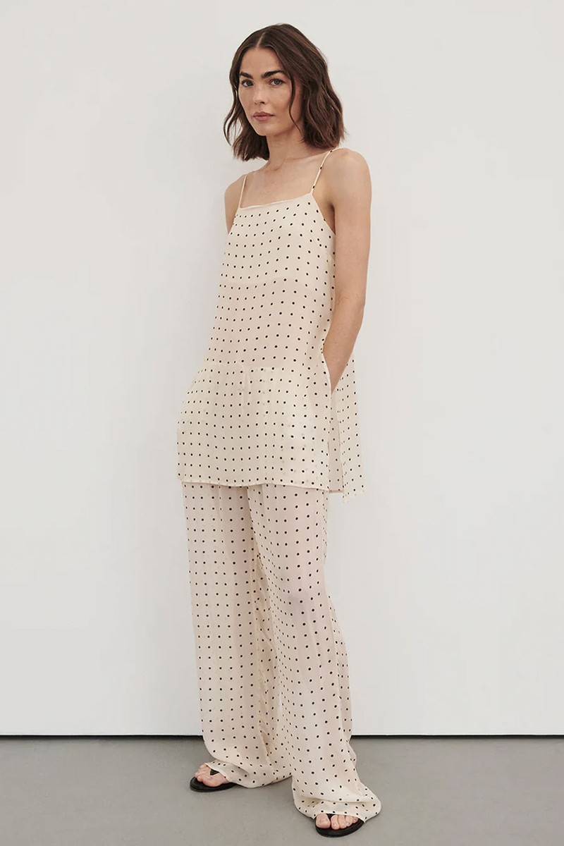 Vanessa Sleeveless Spot Cami Top from DISSH